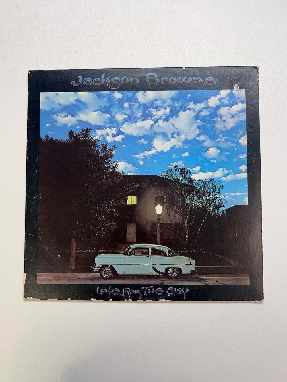 Vintage 1974 Jackson Browne Late For The Sky Vinyl LP 7E-1017 SP Specialty